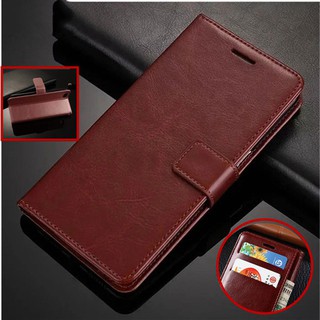 [listo stock] oppo a9 a5 2020 cartera de lujo flip cuero teléfono móvil cubierta de soporte con ranuras para tarjetas