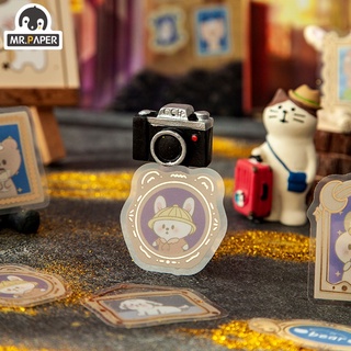 6 Kinds Of Design Animal Photo Studio Series PET Material Cute Cartoon Style Mini Sticker Decoration DIY Pocket Sticker (2)