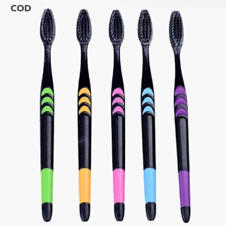 [cod] 10 piezas cepillo de dientes de bambú suave cepillo de dientes carbón adultos cepillos de dientes calientes