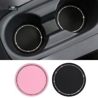 Niversal Vehicle Bling Car Coasters Auto Cup Holder Car Coasters Silicone Pad (2)