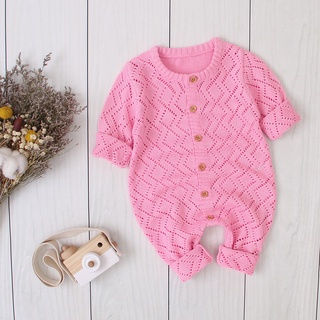(ASH)Newborn Toddler Baby Boys Girls Winter Jacket Warm Knit Coats Jumpsuit Sweater (1)