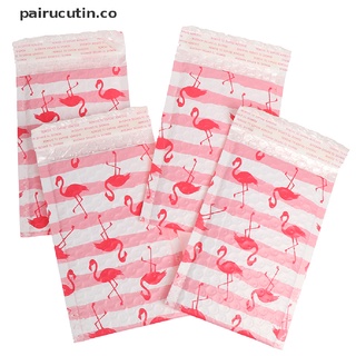 (newwww) 10 unids/125*180mm/5x6in flamingo bubble mailer sobres bolsa de correo auto sellado [pairucutin]