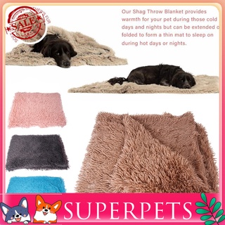 superpets Winter Pet Dog Puppy Cats Soft Sleeping Bed Mat Fluffy Cushion Blanket Mattress