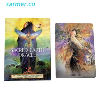 sar2 sacred earth oracle card versión en inglés juego de adivinación de tarot de 45 cartas