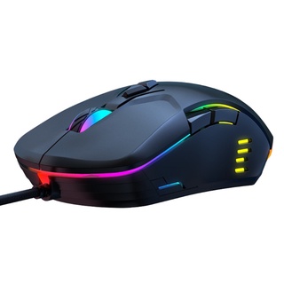 amp* Adjustable 6400dpi Mice Wired Computer Mouse LED Backlight for Office Home Gamer USB Optical Ergonomic Gaming Mouse