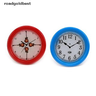 rgb 1:12 escala reloj despertador mini decoración del hogar casa de muñecas miniatura juguete accesorios mejor