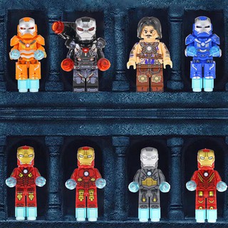 Minifiguras de juguete Whiplash Iron Man Mark 85 Tony Stark Avengers Endgame Bloques de construcción Juguetes para niños compatibles con Legoing (1)