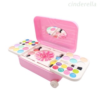 Cind 1 juego de niños pretender maquillaje juego de juguetes Soluble en agua esmalte de uñas chica juego de la casa maleta de niños juguete regalos
