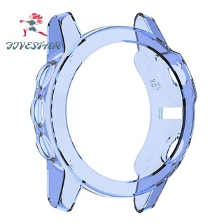 Cubierta protectora Tpu Transparente con marco Para Garmin Fenix 5x (Azul)
