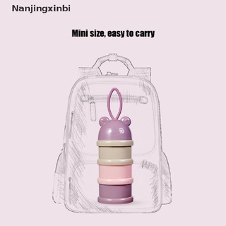 [nanjingxinbi] 3 capas estilo oso portátil bebé caja de almacenamiento de alimentos esenciales cereales leche de dibujos animados [caliente]