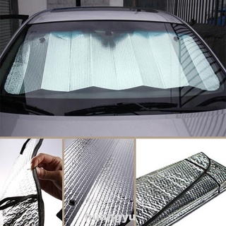 Plata ventosa frontal de doble cara protección UV accesorios de coche de papel de aluminio parasol