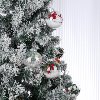 SUCHEN Fiesta Suministros Bolas Transparentes Navidad Árbol De Decoración De Caramelos Caja DIY Del Hogar Adornos De Plástico Rellenable/Multicolor (5)
