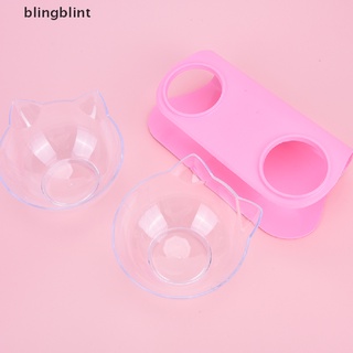 [bling] cuencos antideslizantes para gatos, cuencos dobles para mascotas, con soporte elevado, alimentos para mascotas y cuencos de agua
