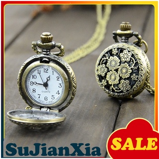 Sujianxia reloj De bolsillo/cadena con colgante De cuarzo Estilo Steampunk retro Vintage