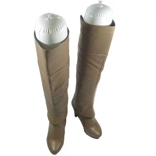 White Inflatable Boot Shaper Shoe Tree 50cm for Women's Knee-high Boot