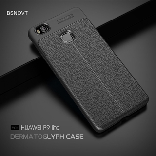 Para Huawei P9 Lite caso de silicona suave de cuero de la PU Anti-golpe caso para Huawei P9 Lite cubierta para Huawei P9 Lite L21 L31 L22 L23 L53