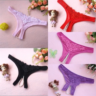 Women Sexy Pearl Thongs Open Crotch Sexy G string Beads Panties Sex Products Fashion Underwear Women Briefs (8)