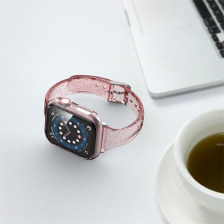 correa de silicona para apple watch band 44mm 40mm iwatch band 38mm 42mm slim glitter mujeres pulsera apple watch series 3 4 5 6 se ec (4)