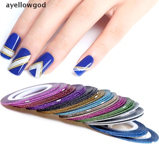 ayellowgod 13 colores 1/2 mm cinta adhesiva para uñas, diseño de bricolaje, decoración ayellowgod (1)