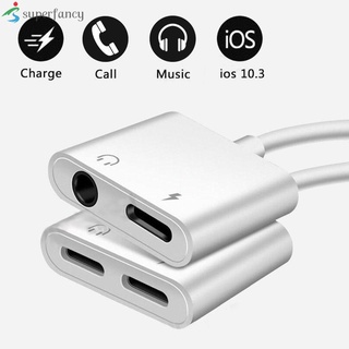 adaptador lightning 2 en 1 cable de audio divisor de auriculares durable para iphone 7 8 x