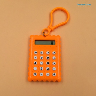 sevenfire pocket student mini calculadora electrónica en forma de galleta suministros de oficina (9)