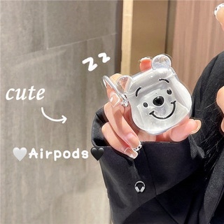 Funda protectora suave Transparente de oso Pooh Para Apple Airpods 1/2 nuevo Airpods Pro3 (3)