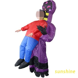 Sun inflable fantasma Pick me up disfraz adultos divertido Blow up traje de Halloween Cosplay vestido de lujo