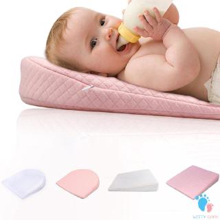 [witty] almohada para dormir recién nacido anti bebé escupir leche cuna cuna de posicionamiento de sueño cuña almohada de espuma de memoria en