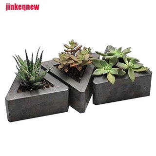 jnco molde de silicona en forma geométrica para plantas suculentas/molde de cemento jnn