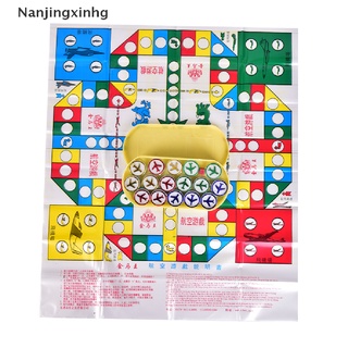 [nanjingxinhg] 1pc serpiente escalera volando ajedrez juego de mesa brain teaser juego de fiesta familiar [caliente]