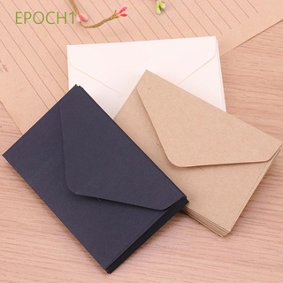 Epoch1 papel Kraft en blanco Mini tarjeta de mensaje clásica estilo europeo sobres de papel/Multicolor