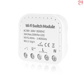 MINI interruptor de luz inteligente Wifi 2 vías Diy interruptor módulo eWeLink APP mando a distancia, Compatible con Alexa Google Home/Nest IFTTT