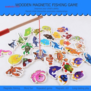 Babyx 32 pzas juego De Pesca Magnético De madera Educativo Para niños/bebés/regalos (6)