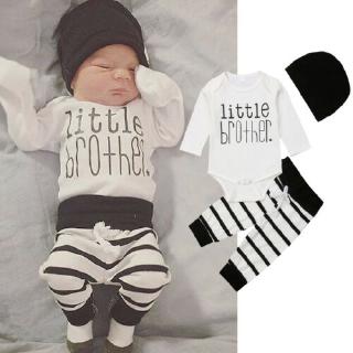 Loveyourself1 -pequeño hermano recién nacido bebé niño trajes ropa Tops mameluco pantalones tamaño traje 0-18M