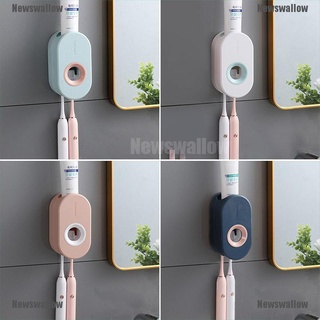 [nw] dispensador automático de pasta de dientes para pasta de dientes montado en la pared, dispensador de pasta de dientes [newswallow] (1)