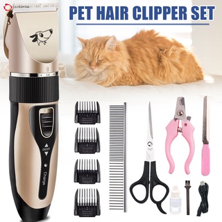 Pet Shaver Hair Clipper Set for Dogs Cat Kitten Puppy Electric Haircut Accessories Supplies (1)