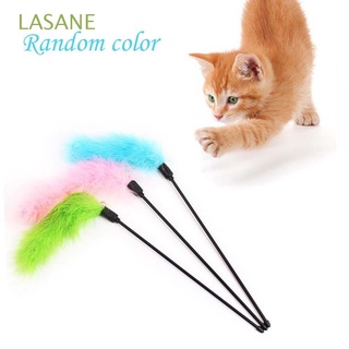 LASANE Lindo Gato Juguetes Campana Productos Para Mascotas Divertidos Colorido Interactivo Varita Palo Pluma Divertido Mascota Suministros/Multicolor