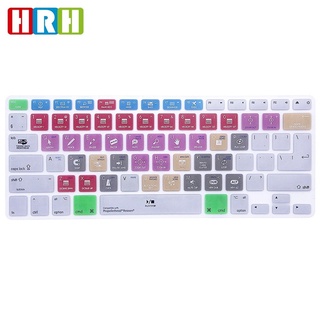 Hrh impermeable Logic Pro X Final cut Pro X Ableton Live OSX teclas de acceso directo funcional de silicona portátil inglés teclado cubierta de la piel para Macbook Pro Air Retina 13 15 17 antes de 2016