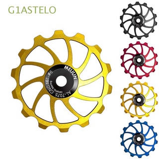 G1ASTELO Cycling Bearing Mountain Bike Guide Roller Guide Wheel Road Bike Transmission Bicycle Parts Aluminum Alloy MTB Ceramics Rear Derailleur/Multicolor