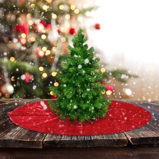 art navidad bordado lentejuelas árbol falda de navidad árbol fondo delantal