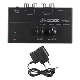 Preamplificador PP500 Phono con control de volumen y nivel de reproducción-discos de vinilo LP puurew (5)