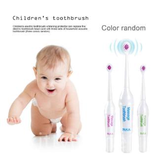 [kitty] 3 pzs/juego de cepillos de dientes eléctricos para niños/higiene bucal dental