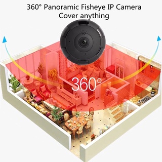 panoramic wireless 360 ip cámara soporte tarjeta sd 1080p hd para elder baby