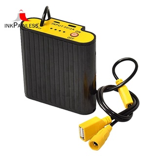 Caja de batería V USB/DC batería caso impermeable 18650 batería de almacenamiento de la caja de transporte titular para luz de bicicleta LED (1)