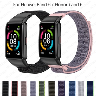 correa tejida de nailon para huawei band 6/6pro/honor band 6 smart watch pulsera
