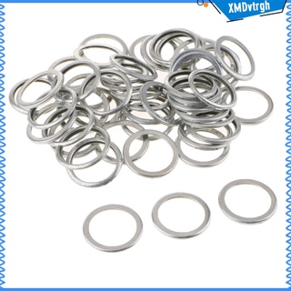 50pcs Engine Oil Drain Plug Washers Gaskets Rings for 11126-AA000 Ring Size: