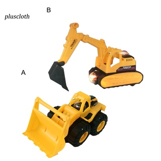 <Pluscloth> Bulldozer eléctrico Universal con efecto de sonido fresco para coche/juguete de coche/manualidad fina para niño (9)
