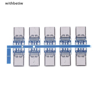WWI 10pcs USB 3.1 Tipo C Conector 14 Pines Hembra Enchufe Receptáculo A Través De Agujeros .