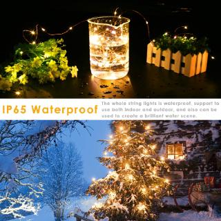 cadena de luces led/10m 5m 3m 2m/alambre de plata luces de hadas/casa de navidad boda fiesta decoración/por usb (5)