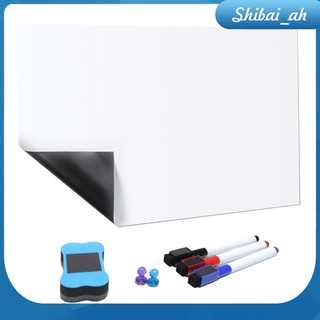 Shibai_ah Marcador De pizarra blanca Magnético flexible autoadhesivo Para niños con pluma Marcador y borrador Para niños